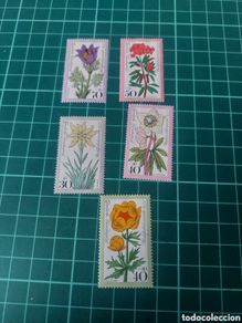Sellos: 1975 Alemania flora yvert 716/19 naturaleza serie completa flores